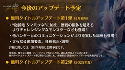 《怪物獵人 荒野》后續(xù)更新計(jì)劃 會(huì)有比歷戰(zhàn)個(gè)體更難的怪物