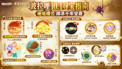 限定果冻孢子上线就送！《球球大作战》楼兰联动10.1重磅开启！