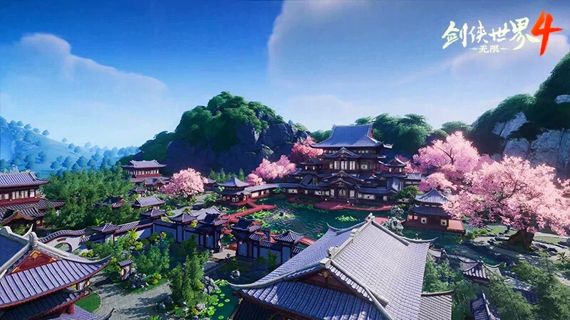 堪比5A景区!西山居《剑侠世界4:无限》唯美国风江湖盛宴