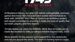 《漫威1943：九头蛇崛起》再次延期