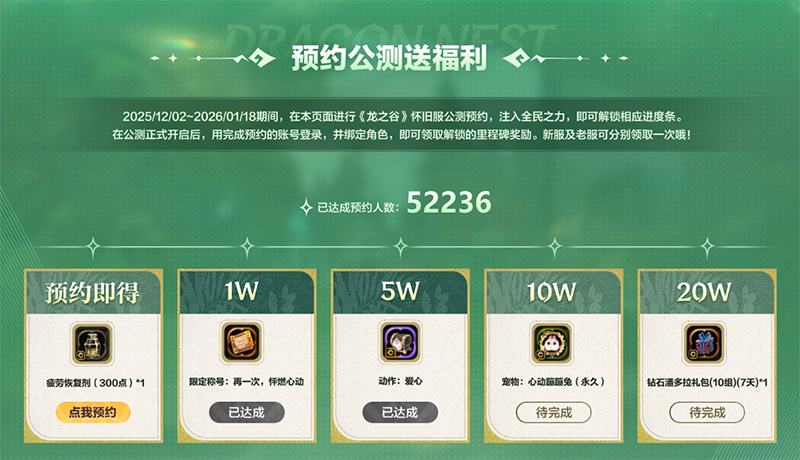 不白来!《龙之谷》怀旧服1月6日公测,新服福利遥遥领先!