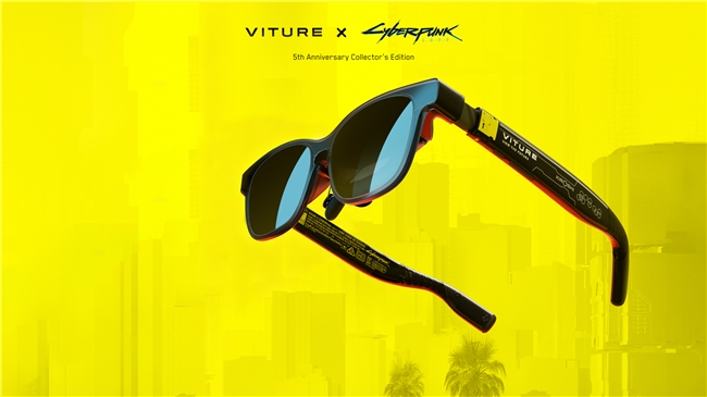 全球限量10000套  《赛博朋克2077》携手VITURE推出五周年定制XR眼镜