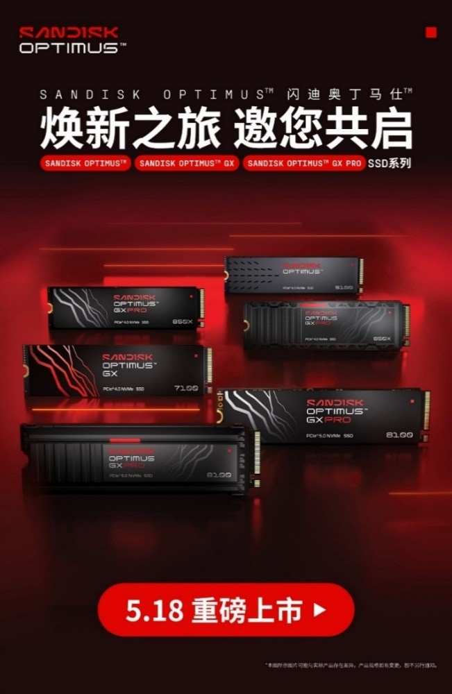 SANDISK Optimus 闪迪奥丁马仕 SSD重磅开售,满足多场景存储需求