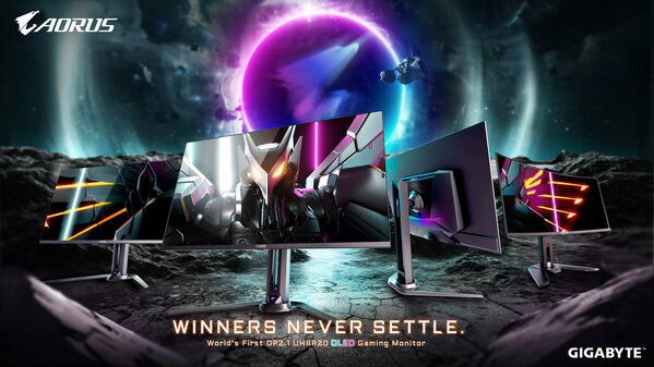 技嘉发布全新 OLED 电竞显示器 搭载 DP2.1 UHBR20