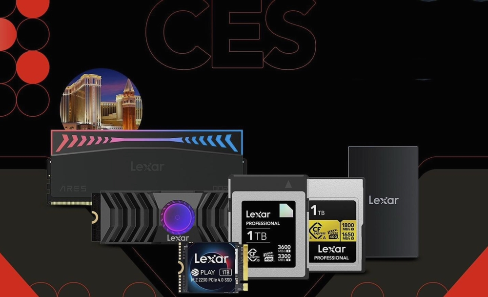 雷克沙 CFexpress 4.0 Type A 存储卡亮相 CES 2024