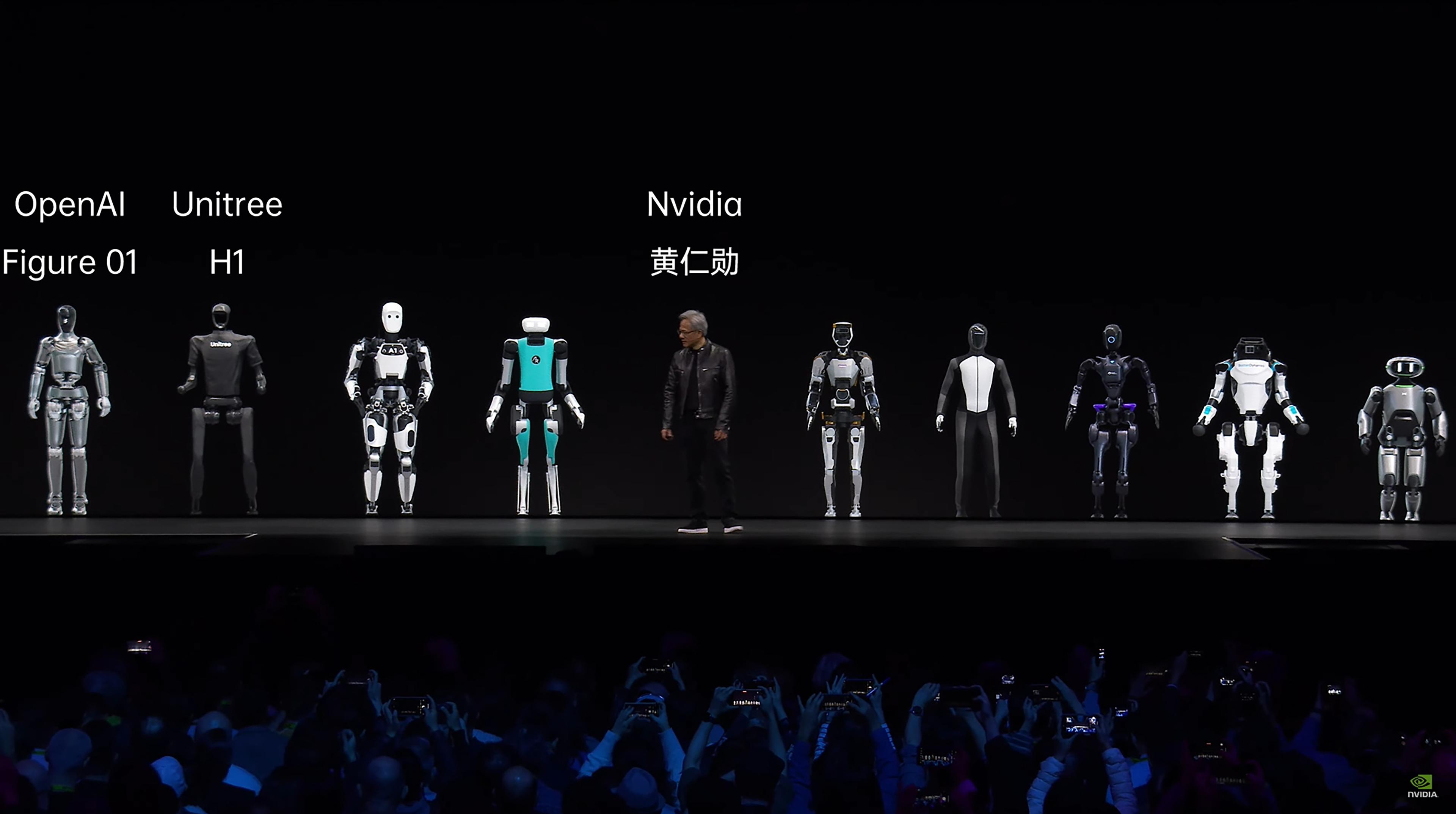 英伟达GTC大会丨宇树通用人形机器人H1与全球共同拥抱AI