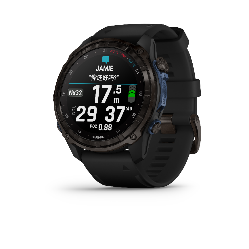 此外,descent mk3i系列潜水电脑表可提供全天候健康追踪功能,包括进阶