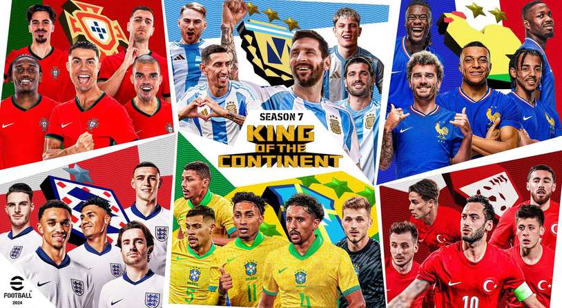 eFootball第7季度更新"KING OF THE CONTINENT"迎来足球之夏