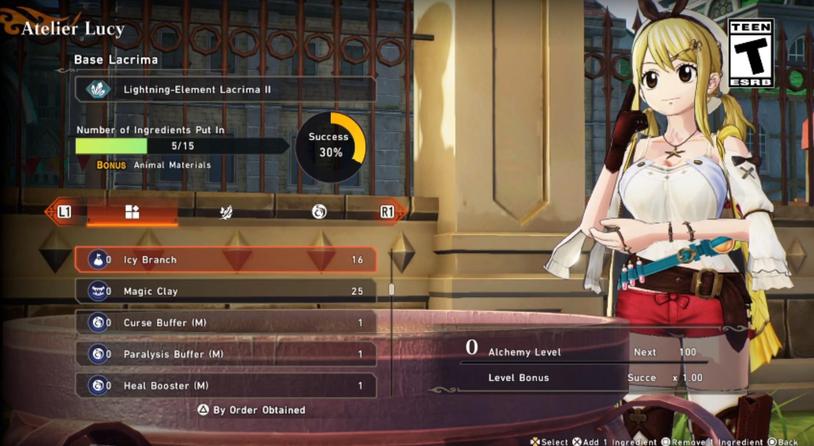 RPG《妖精的尾巴2》发布“炼金术师露西”宣传片