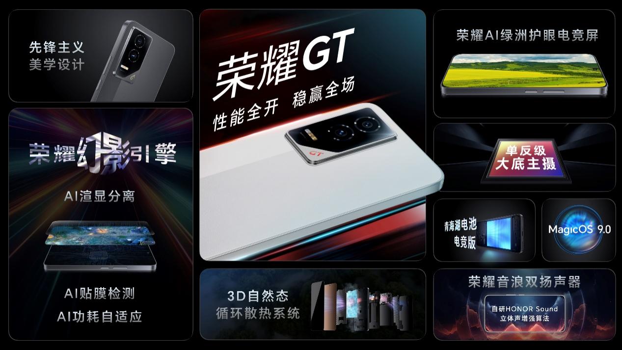性能全开，稳赢全场，荣耀GT正式发布，2199元起