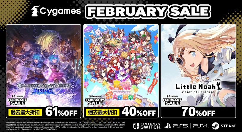 能以过去最大折扣购买《碧蓝幻想VSR》《热血赛马娘》的优惠活动举办中