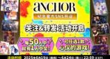 游戏发行商aNCHOR开设5种SNS账号 每50人中抽1人获赠心仪游戏纪念活动开启
