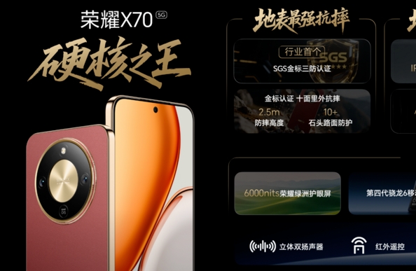 荣耀X70越级发布，打造中端机高光时刻