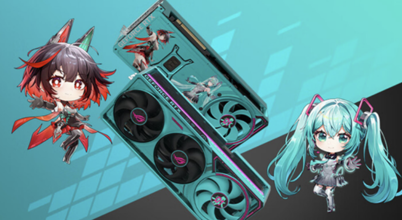 华硕ROG夜神RTX 5080初音未来联名显卡上市