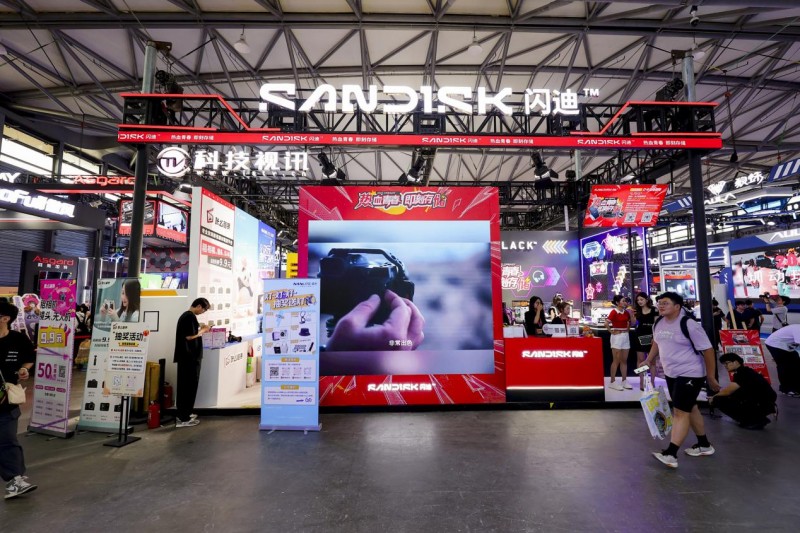 闪迪携全平台固态存储产品亮相ChinaJoy 2025!