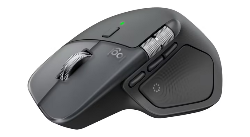 罗技 MX Master 4 鼠标偷跑，续航 70 天、主打耐污材质