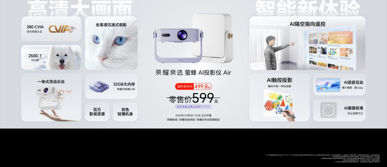 越级配置满分体验 荣耀耳夹耳机2 Pro正式发布 国补到手价466.65元