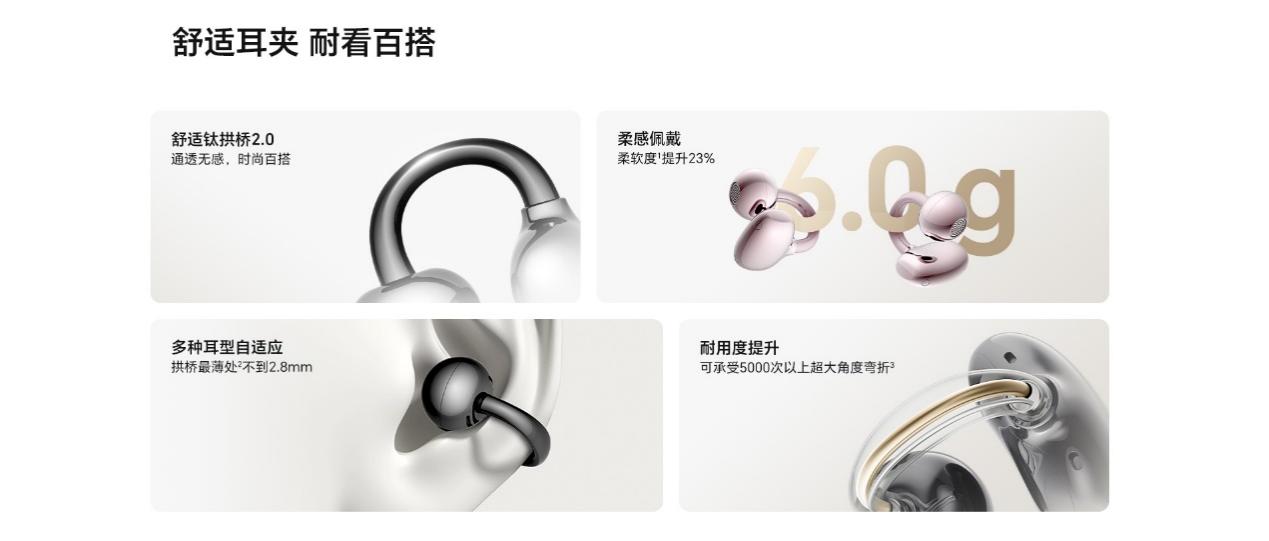 最强耳夹式耳机 荣耀耳夹耳机2 Pro开售国补到手价466.65元