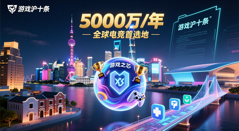 上海将推出游戏沪十条，每年5000万元支持电竞产业发展