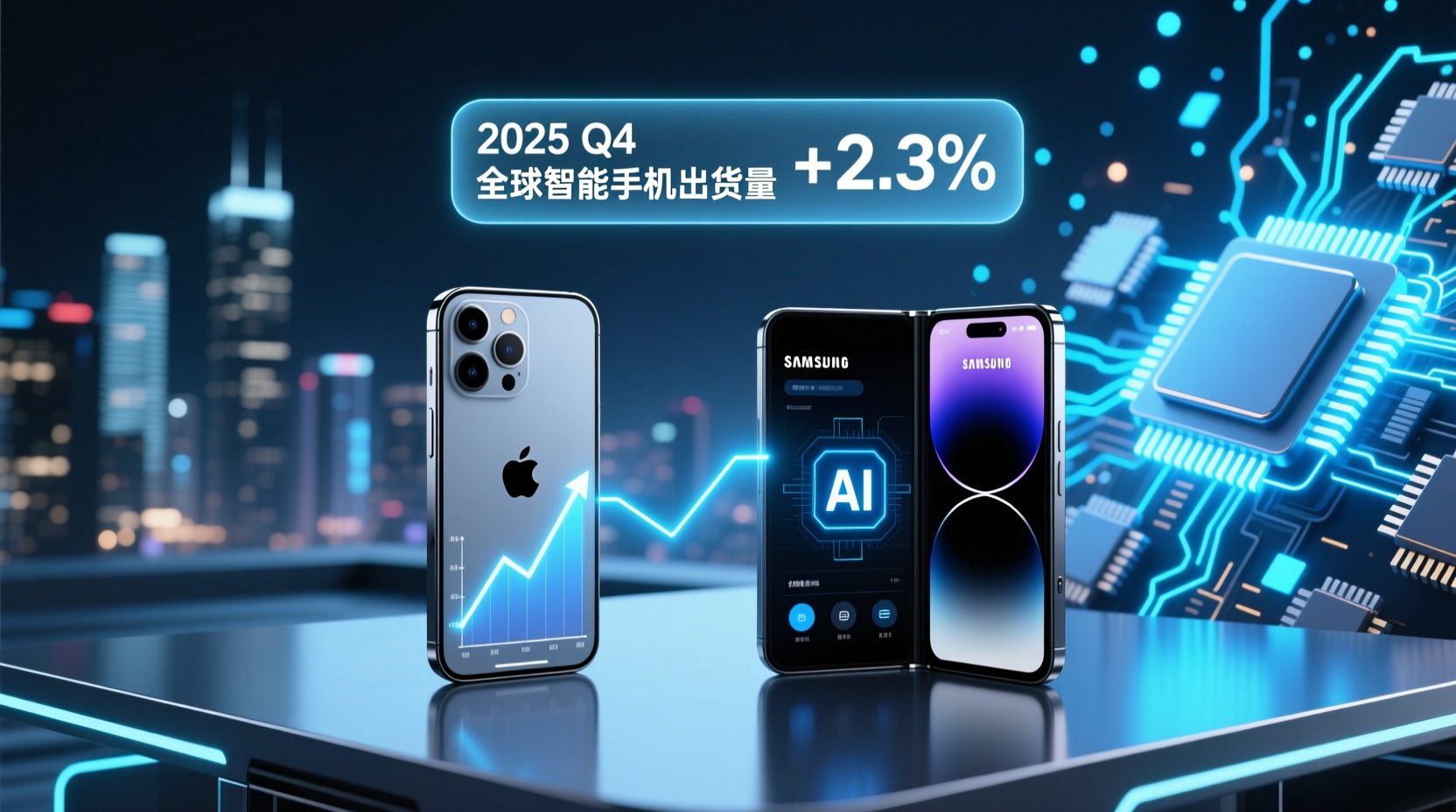 IDC：2025 年全球智能手机出货量 12.6 亿部，华为国内第一