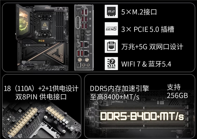 微星MAG X870E ACE MAX战神主板首发，定义AM5平台新标杆