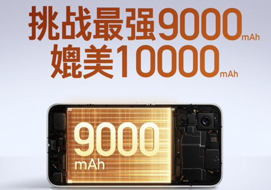 REDMI Turbo 5 Max搭载9000mAh大电池