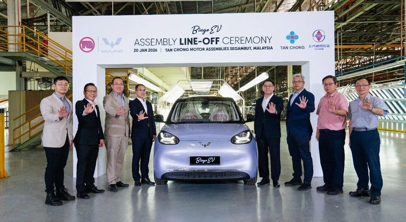 马来西亚首台五菱缤果量产下线