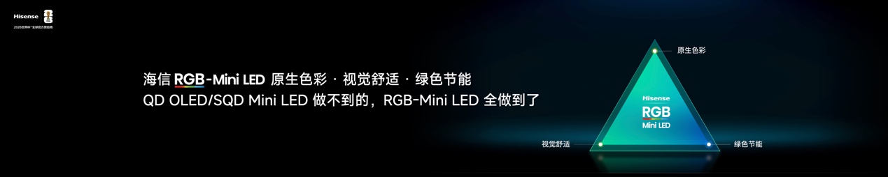 2026旗舰电视版本答案！海信发布RGB-Mini LED电视E7S Pro