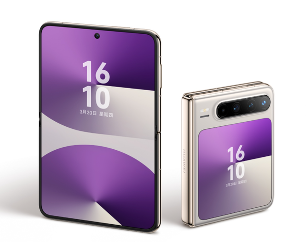 全球首台阔比例大折叠手机来了!华为Pura X2定档4月发布:提前苹果半年