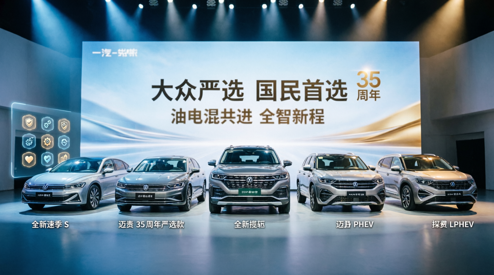 大众严选 9久相伴 一汽-大众春季新品发布会五车齐发