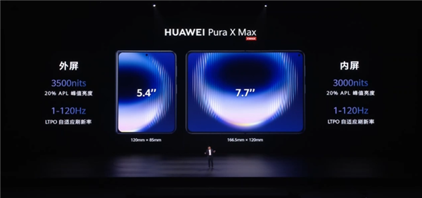 全球首款大阔折手机！华为Pura X Max发布：10999元起