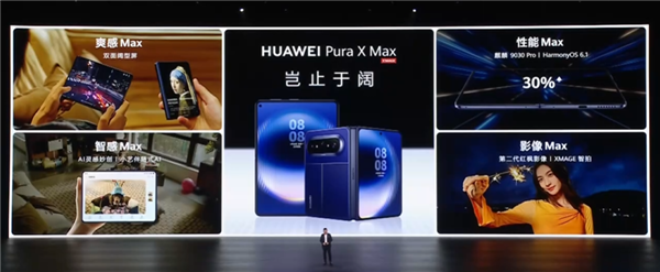 全球首款大阔折手机！华为Pura X Max发布：10999元起