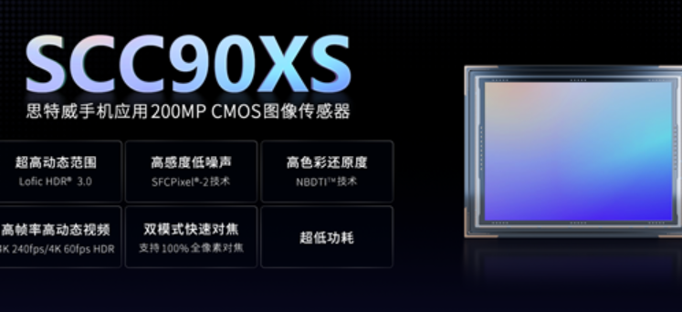 国产首颗LOFIC 2亿像素手机CMOS,思特威SCC90XS发布