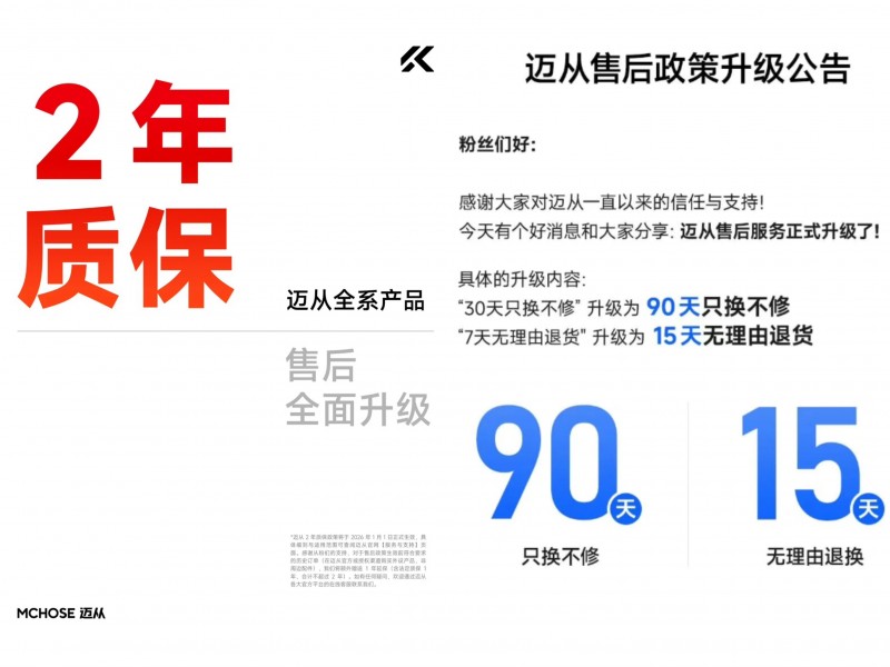 2026实测迈从售后怎么样：售后政策升级，客服响应高效