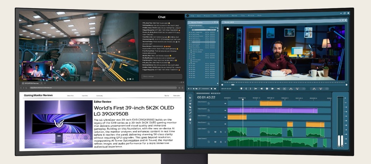 全球首款39英寸5K2K曲面超宽Tandem WOLED叠曜屏新品震撼登场