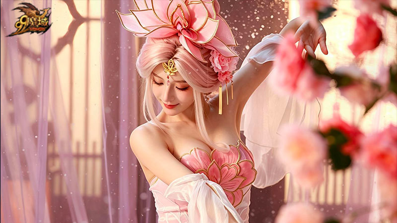 大师手作50克足金点翠 魔域花魁赛今日盛启