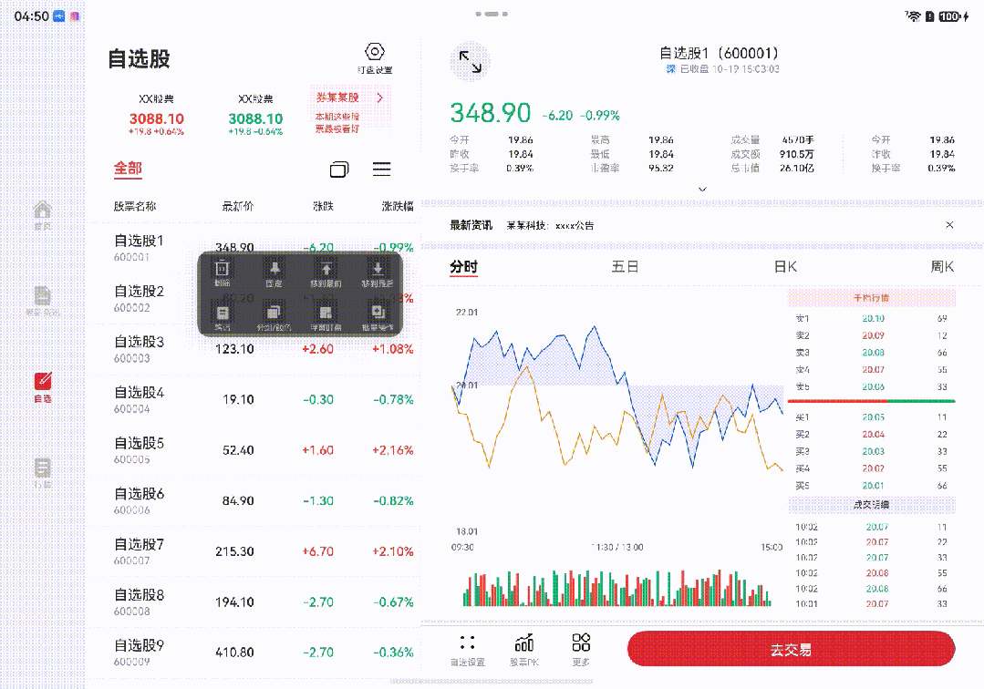 鸿蒙大屏盯盘 解锁三折叠展开态下的悬浮盯盘新体验
