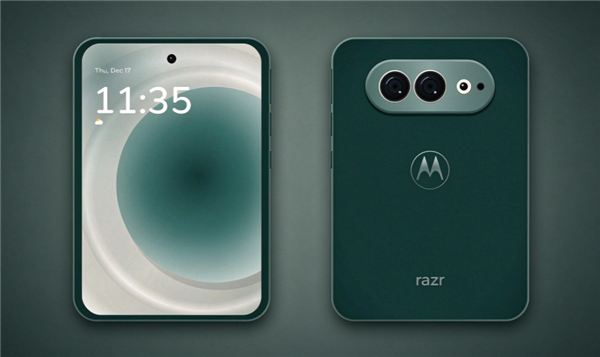 摩托罗拉阔折叠 razr flex 渲染图曝光，12 月中旬来袭对标 iPhone Duo